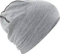 Beechfield Uni Hemsedal Baumwolle Beanie Mütze PC3347 (Einheitsgröße) (meliert/Schwarz)