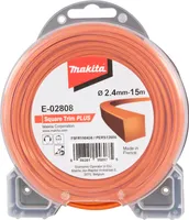 Makita® Zubehör Mähfaden Square TrmPLUS 4-kant Ø 2,4 mm-15 m E-02808