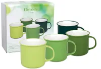 WÄCHTERSBACH Hrnček na kávu Elements Jungle BC H9,5cm sada 4 ks