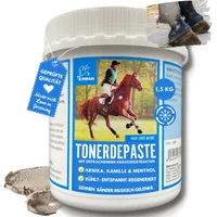 EMMA Cool Clay Tonerde Pferd Pferdesalbe kühlend - essigsaure Tonerde I  Tonerdepaste für Gelenke Bänder- kühlende Heilerde mit Arnika 1,5Kg