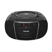 Denver Portable CD Player TCP-40, 2W, FM, LCD, Farbe: Schwarz