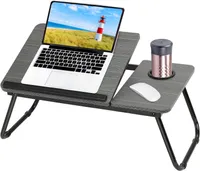 Laptop Tisch, Faltbare Laptoptisch, Tablet Tisch, Betttablett, Lapdesk, Schreibtisch, Notebooktisch, Laptophalter, mit Getränkehalter