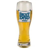 Vatertag Best Dad Bierglas Weizen Weißbier 750ml Geburt JGA Bier Party