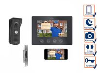 IP Türsprechanlage mit Türöffner & Monitor - Video Türklingel für 1 Familienhaus