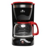 Kaffeemaschine, 800 Watt, 1,25 Liter für 10-12 Tassen, rot