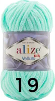 Alize Velluto, 100g/68m 19 light turquoise