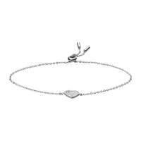 Fossil JFS00569040 Damen Armband Silber Weiß 22 cm
