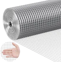 VEVOR Drahtgeflecht, 1220 mm x 15,24 m, Volierendraht, 19 Gauge, feuerverzinkte Maschendrahtrolle, Maschendrahtzaun, Maschendraht für Kaninchenkäfige, Garten, kleine Nagetiere