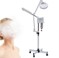 2 in 1 Gesichtsdampfer und Vergrößerungslicht Dampfmaschine Gesichtssauna Dampfgerät Spa  Ion Spray Machine