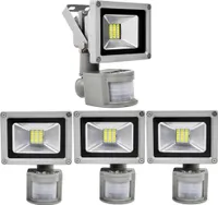 Greenmigo 4pcs 20W SMD LED Fluter Strahler mit Bewegungsmelder
