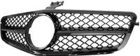 Grill Sport Kühlergrill passend für Mercedes W204 C204 Coupe Glanz Schwarz