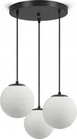 Luxolar LED Deckenleuchte 3-flammig G9 15W – Deckenlampe  mit Glas Kugeln für Wohnzimmer - Hängelampe Schlafzimmer, Küche