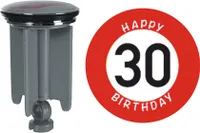 Waschbeckenstöpsel Waschbeckenstopfen Waschtischstöpsel »Happy Birthday 30«