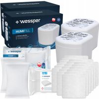 2x sada pohlcovača vlhkosti Wessper HumiFill s 2 absorpčnými kazetami a 18 tabletami CubeMax