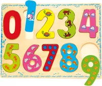 Bino Drevené hračky počítanie puzzle číslice