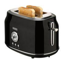 Bourgini Retro Toaster schwarz