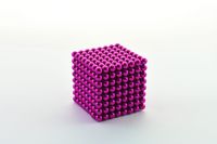 512 Stück Neodym Kugeln-Magnet 5 mm Ø Rosa - Puzzle