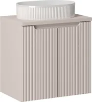 Waschtisch 60cm mit Keramikwaschbecken, kaschmir, NEWPORT-56-CASHMERE