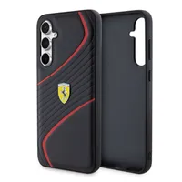 Ferrari PU Carbon Twist Hard Case für Samsung Galaxy S23 FE schwarz