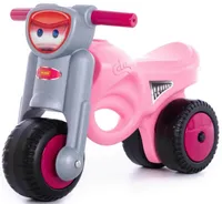 Polesie Motorrad Rutscher Mini-Moto Girls Kinder Laufrad Lauflernrad rosa/grau