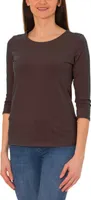 Alkato Damen Shirt 3/4 Arm mit Rundhals, Farbe: Hellbraun, Größe: M