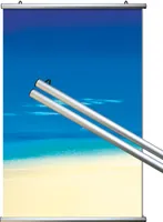 Aluminium Klemmschiene Posterleiste 100 cm (Paar)
