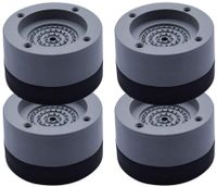 Vibrationsdämpfer,4 Stück Antivibrationsmatte Vibrationsdämpfer für Waschmaschine & Trockner 4cm (Grey, 4cm)