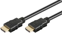 goobay Kabel HDMI High Speed z Ethernetem pozłacany czarny 3 m
