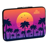 PEDEA Design Schutzhülle Notebook Tasche bis 17,3 Zoll (43,9 cm), California beach