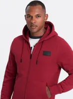 Ombre Clothing Sweatshirt mit Reißverschluss für Männer Odohon'g rot S