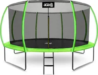 Aga SPORT EXCLUSIVE Trampolína 430 cm Světle zelená + ochranná síť + žebřík