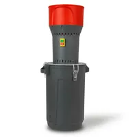 EBERTH Elektrische Getreidemühle mit 25L Eimer, 1000 Watt Elektromotor, 6L Einfülltrichter, 300 kg/h, Schrotmühle mit Edelstahlklinge, fünf Siebe inkl