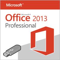 Microsoft® Office 2013 Professional Plus 32 bit & 64 bit - Original Aktivierungsschlüssel mit USB Stick von - Badge Art®