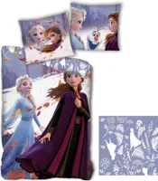 Zestaw pościeli dziecięcej Frozen - przytulna poszwa na kołdrę 140x200 cm i poszewka na poduszkę 63x63 cm