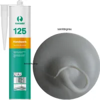 Ramsauer 125 Handwerk 1K Silikon Dichtstoff 310ml Kartusche sanitärgrau
