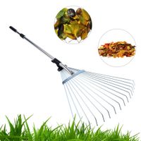 FÄCHERBESEN LAUBBESEN GARTEN RECHEN DRAHTBESEN GRÜN 45 CM 99401 
