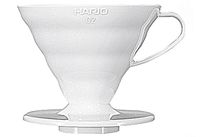 Hario VDC-02W V60 Porzellan Kaffeefilter Größe 02, weiß (1 Stück)