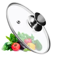 KADAX Topfdeckel "Salerno", Universaldeckel aus Glas mit Silbergriff, 20 cm