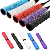12 Farbe Freizeit Rutschfeste Schläger Griffbänder Tennis Badminton Griffband 