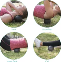 Navaris 2x Peanut Duo Massageball - in 2 Größen - Selbstmassage Duoball Faszienball Set - Trigger Point Massage Ball - Faszienbälle
