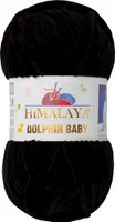 Strickfein Himalaya Dolphin Baby super Bulky Chenille Garn Wolle strickgarn 100 gr 80311 - schwarz