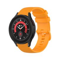 Strap-it Samsung Galaxy Watch 5 Pro Luxus-Silikonarmband (Orange)