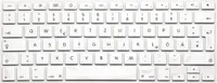 System-S Silikon Tastaturschutz Tastaturabdeckung QWERTZ Deutsche Tastatur Abdeckung Schutz für MacBook Pro 13" 15" 17" iMac MacBook Air 13" in Weiß