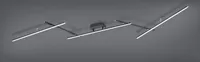 LED Deckenscheine ARVIN mit Farbwechsler und Fernbedienung, Schwarz