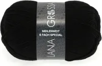 Lana Grossa Meilenweit 6-fach 150 8814 Schwarz 150g