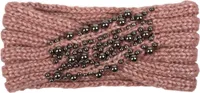 styleBREAKER Damen Strick Stirnband mit Twist, Knoten und Perlen, Winter Haarband, Headband gestrickt 04026022