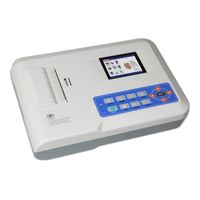 ECG300G Digitaler EKG-Gerät 12-Kanal-EKG-Maschinenfarb-LCD-Elektrokardiograph mit 3-Kanal-ECG-Drucker PC-Software