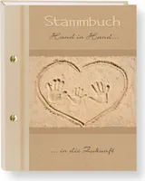 Abverkauf % Stammbuch der Familie Hand in Hand Kind Stammbücher A5 Familienstammbuch Trauung Stammbaum Maritim Strand Hochzeit Meer