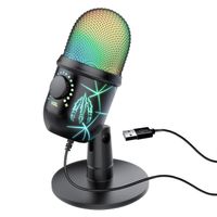 Streaming-Mikrofon USB Mikrofon PC Gaming Microphone Podcast für Streaming Standmikrofon, für PS4 PS5 MAC mit RGB-Steuerung, Stummschalter, Popfilter