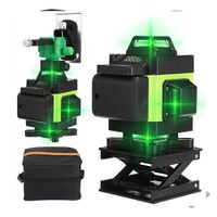 16 línií 4D krížová laserová úroveň Laserová úroveň 360° Zelené svetlo Samonivelačné